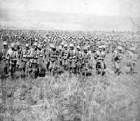 Guards Brigade marching on Brandfort