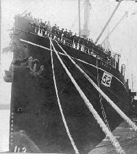HMS Ismore with 10th Hussars aboard 