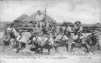 Party of Cape Police at an out Fort during Siege, Mafeking