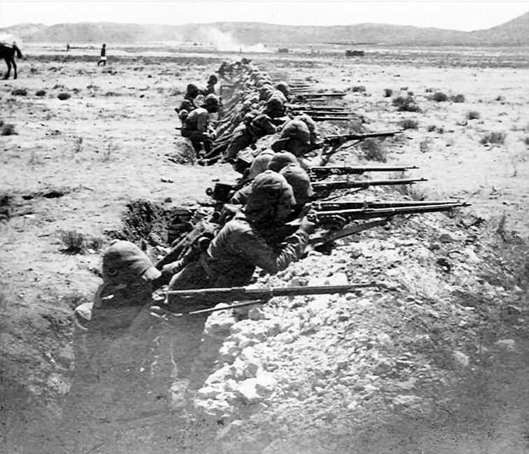 In the Orange Rover Trenches holding back the Boers